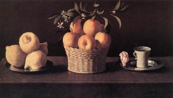 弗朗西斯科 德 囌巴朗 Still-life with Lemons, Oranges and Rose